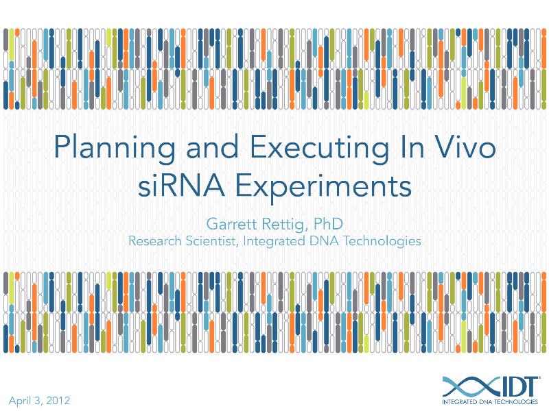 PlanningandexecutingsiRNAexperiments